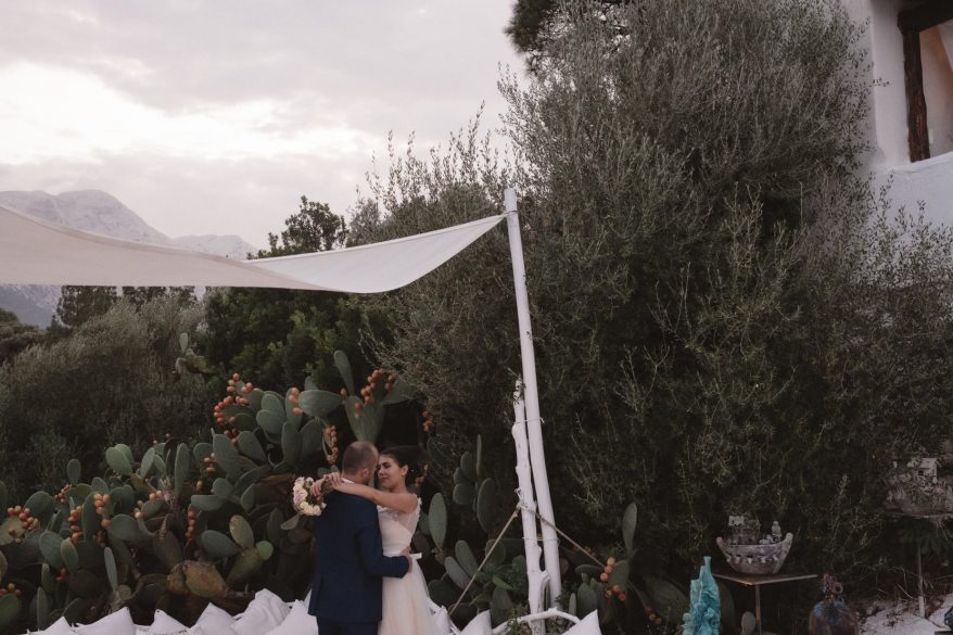 wedding photographer and videographer at hotel su cologone in Nuoro Sardinia