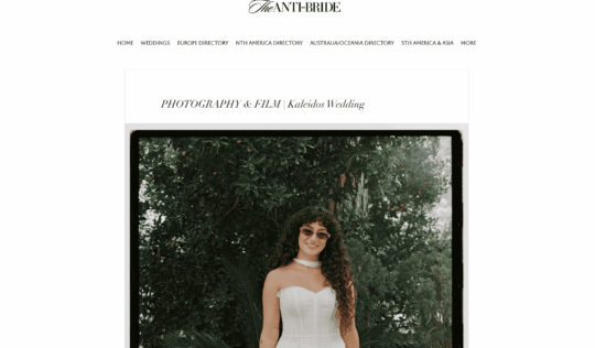 Kaleidos Wedding Selected as a Vendor by Anti-Bride